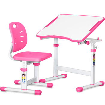 Комплект Evo-kids (стіл+стул) Evo-07 Ergo Pink (арт. Evo-07 Ergo PN) - Pampik