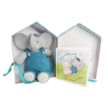 Игровой набор Tikiri 78101: комфортер и книжечка, каучук, синий (37435) - Pampik