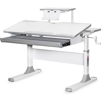 Детский стол Mealux Edmonton Multicolor G с полкой S50 (арт. BD-610 W/MC + G+ S50 WG) - Pampik