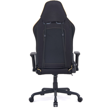 Геймерське крісло Cyberlux GM-6281-3 Black (арт. GM-6281-3 B) - оббивка еко шкіра + тканина / колір чорний (коробок 1 шт.) - Pampik - 2