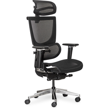 Крісло Mealux S8 Air Black (арт. HF-S8P M/B) - Pampik