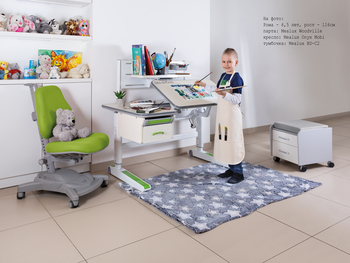 Дитячий стіл Mealux Woodville Multicolor W (арт. BD-850 W/MC) - Pampik - 2