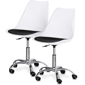 Комплект (2шт) крісло Evo-Kids Capri White / Black (арт H-231 W/B-Х2) - Pampik