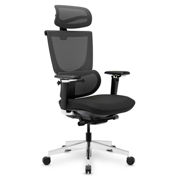 Крісло Mealux S8 Air Fabric Black (арт. HF-S8P F/B) - Pampik - 5