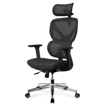 Крісло Mealux D1 Air Fabric Black (арт. HF-D1 F/B) - Pampik - 3