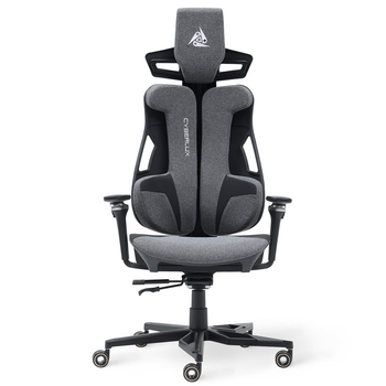 Геймерське крісло Cyberlux V10 Fabric Grey (арт. GM-V10 FG) - Pampik - 3