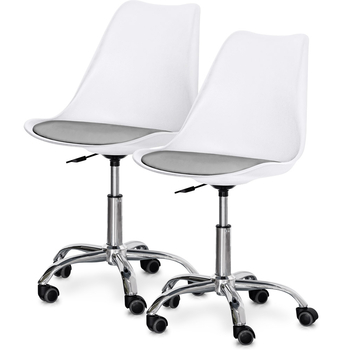 Комплект (2шт) крісло Evo-Kids Capri White / Grey (арт H-231 W/G -Х2) - Pampik