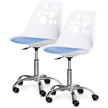 Комплект (2шт) дитяче крісло Evo-Kids Indigo White/Blue (арт H-232 W/BL-Х2) - Pampik