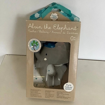 Прорезыватель Tikiri 78314 Слоник, каучук, серый (22561) - Pampik - 3