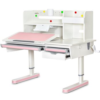 Дитячий стіл Mealux Montreal 2 WG з полицею (арт. BD-670-2 WG з полицею) - Pampik - 2