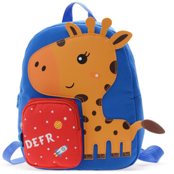 Дитячий рюкзак Evo-Kids Small Giraffe Blue, синій (2418-12 Blue Giraffe) - Pampik