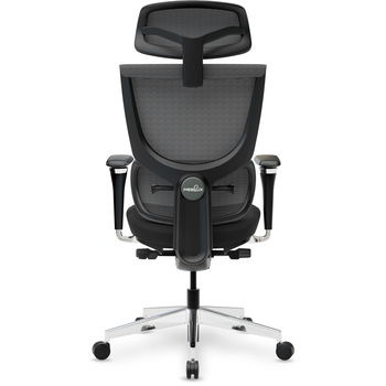 Крісло Mealux S8 Air Fabric Black (арт. HF-S8P F/B) - Pampik - 3