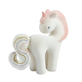 Брязкальце-прорізувач Tikiri 95603 Єдиноріг, каучук, білий (24968) - Pampik - 5