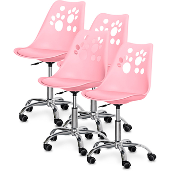 Комплект (4шт) дитяче крісло Evo-Kids Indigo Pink (арт H-232 PN/PN-Х4)) - Pampik