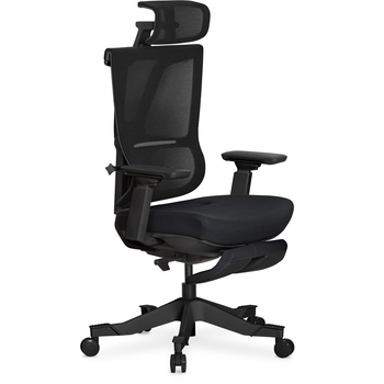 Крісло Mealux S6 Air Fabric Black (арт. HF-S6 F/B) - Pampik