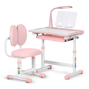 Комплект меблів Evo-Kids (стіл+стілець+полиця+лампа) BD-20 PN - Pampik