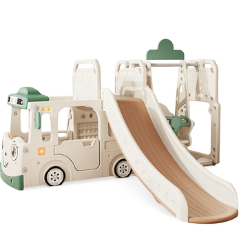 Детский игровой комплекс Mealux Amber White/Green (арт. KD-B010 White/Green) - Pampik