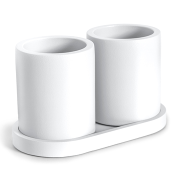 Набір з двох стаканів-органайзерів Cute Long White - Pampik