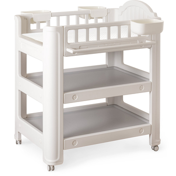 Столик пеленальний Mealux Betty з матрацом (арт. KD-E052 Grey / White + mattres) - Pampik