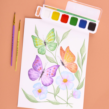 Краски акварельные Yes Orange Line 6 цветов, медовые, без кисточки (110297) - Pampik - 8