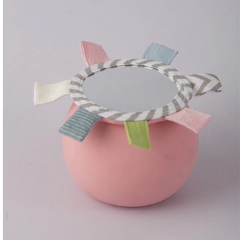 Погремушка-прорезыватель Tikiri 78317 Мяч, каучук, розовый (22586) - Pampik - 4