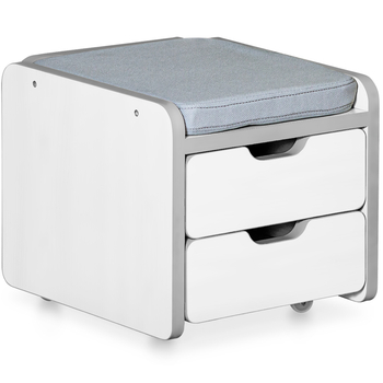 Тумбочка до парти Mealux Winnipeg White (арт. Cabinet BD-630 WG) - колір білий (коробок 1 шт.) - Pampik - 2