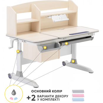 Дитячий стіл ErgoKids Romana MG Multicolor (арт. Evo-70 MG/MC) - Pampik