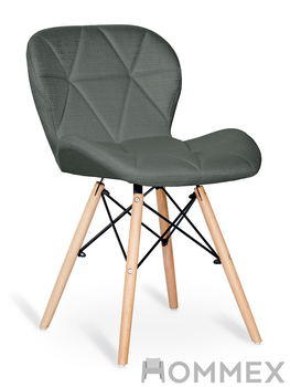 Стілець Hommex Karmen Dark Grey (арт. H-145 Dark Grey) - Pampik