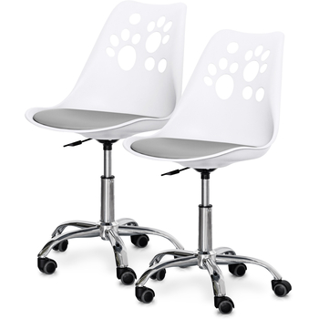 Комплект (2шт) дитяче крісло Evo-Kids Indigo White / Grey (арт H-232 W/G -Х2) - Pampik