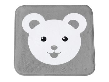 Подушка для стільця G (арт. Cusion G Teddy) - колір сірий з ведмедиком - Pampik