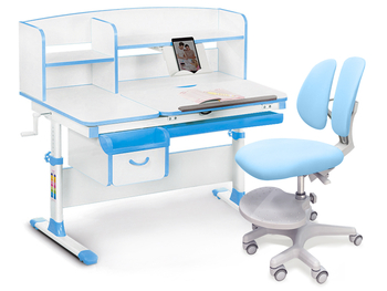 Комплект Evo-kids Evo-50 BL Blue (арт. Evo-50 BL + крісло Y-408 KBL) - Pampik