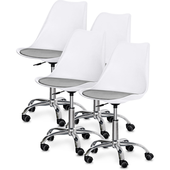 Комплект (4шт) крісло Evo-Kids Capri White / Grey (арт H-231 W/G -Х4) - Pampik