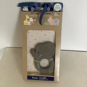 Прорезыватель Tikiri 91501 Слоник, каучук, серый (28300) - Pampik - 5