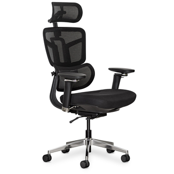 Крісло Mealux S4 Air Fabric Black (арт. HF-S4 F/B) - Pampik