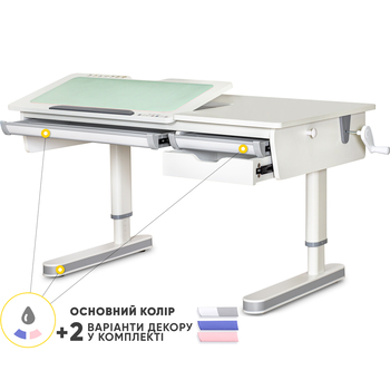 Дитячий стіл Mealux Montreal 2 WG Lite (арт.BD-670-2 WG Lite) - Pampik