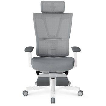 Кресло Mealux S6 Air Fabric Grey White (арт. HF-S6 F/GW) - Pampik - 2