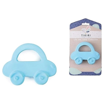 Прорезыватель Tikiri 91002 Автомобиль, каучук, голубой (28305) - Pampik - 2
