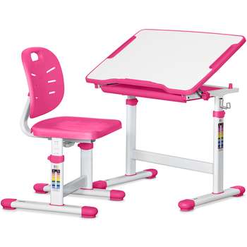 Комплект Evo-kids (стіл+стілець) Evo-06 Ergo Pink (арт. Evo-06 Ergo PN) - Pampik