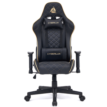 Геймерське крісло Cyberlux G41 Black (арт. GM-G41 FB) - оббивка екошкіра / колір чорний (коробок 1 шт.) - Pampik - 12