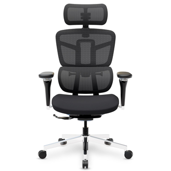 Крісло Mealux S4 Air Fabric Black (арт. HF-S4 F/B) - Pampik - 2