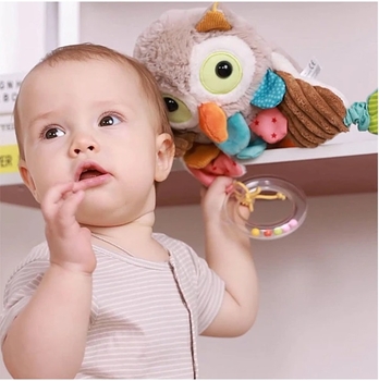 М'яка розвиваюча іграшка Sigikid Сова (42185/38281) - Pampik - 9
