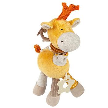 Брязкальце м'яке на коляску Sigikid Жирафа, 11 см, жовтий (43165/38280) - Pampik