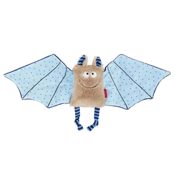 М'яка іграшка-комфортер Sigikid Кажан, 17 см, блакитний (41099/36999) - Pampik