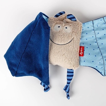 М'яка іграшка-комфортер Sigikid Кажан, 17 см, блакитний (41099/36999) - Pampik - 5