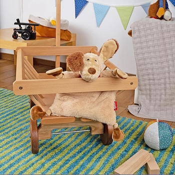 М'яка іграшка-комфортер Sigikid Собачка, 22 см, бежевий (42931/36998) - Pampik - 8