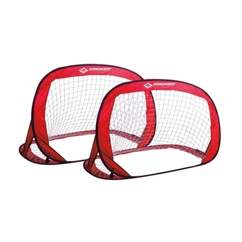 Ворота для футболу Schildkrot, складні, 120х80 см, червоний (970988/23236) - Pampik