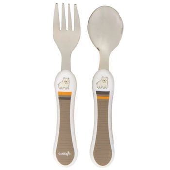 Дитячий набір столових приборів 2шт бежевий 25188 Sigikid - Pampik