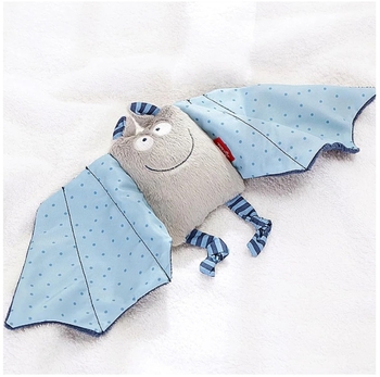 М'яка іграшка-комфортер Sigikid Кажан, 17 см, блакитний (41099/36999) - Pampik - 2