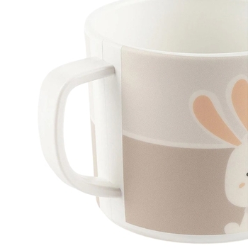 Чашка поилка пластмассовая Sigikid Зайчонок, бежевый (25401/38286) - Pampik - 3