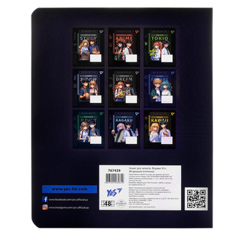 Тетрадь предметная YES Anime Алгебра А5, 48 страниц (767439) - Pampik - 5